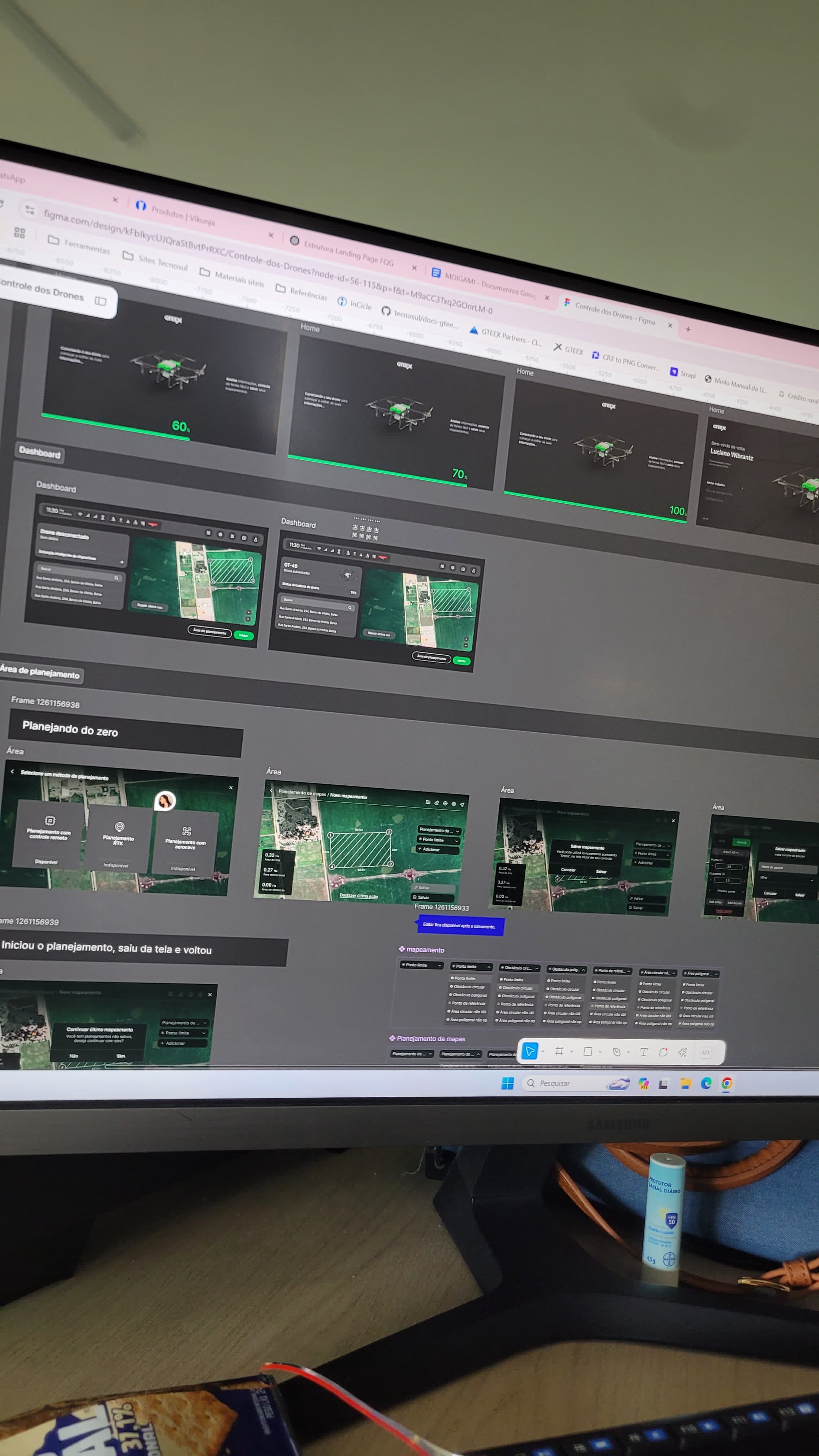 Projeto de interface em desenvolvimento